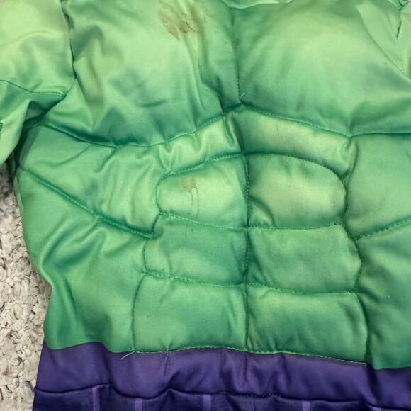 Deluxe Hulk Halloween Costume Toddler 2T Jazwares Superhero Green Marvel Spidey - Picture 7 of 13